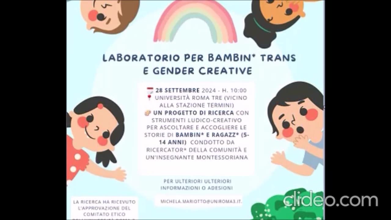 LETTERA APERTA AL RETTOREN DELLA UNIVERSITA' ROMA 3 SUI GENDER