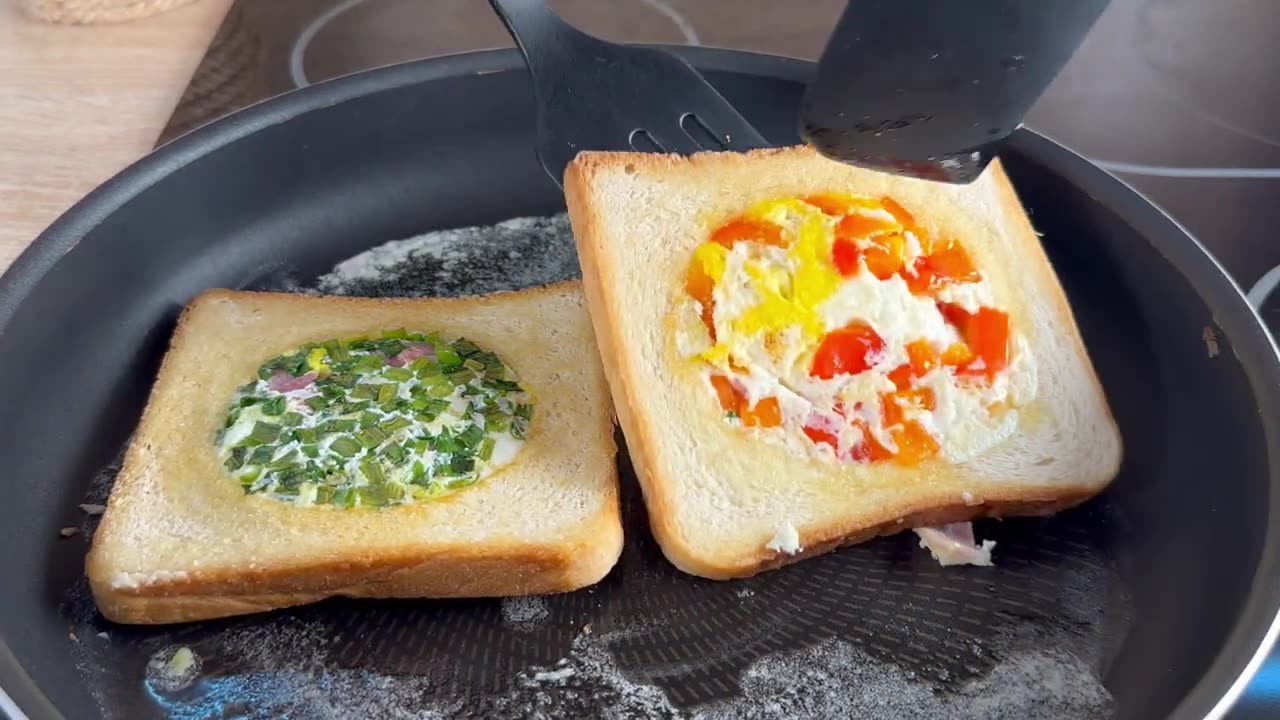 💯 Do you have eggs and bread_ Cheap and delicious breakfast in 5 minutes❗️