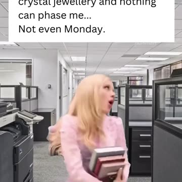 When I’m wearing my crystal jewellery, nothing can phase me—not even Monday!