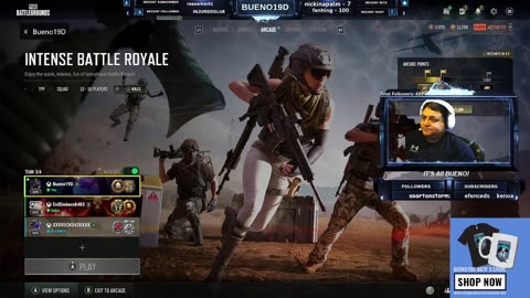 Updates for Pubg!Thurday Thirsty!! Lets go!