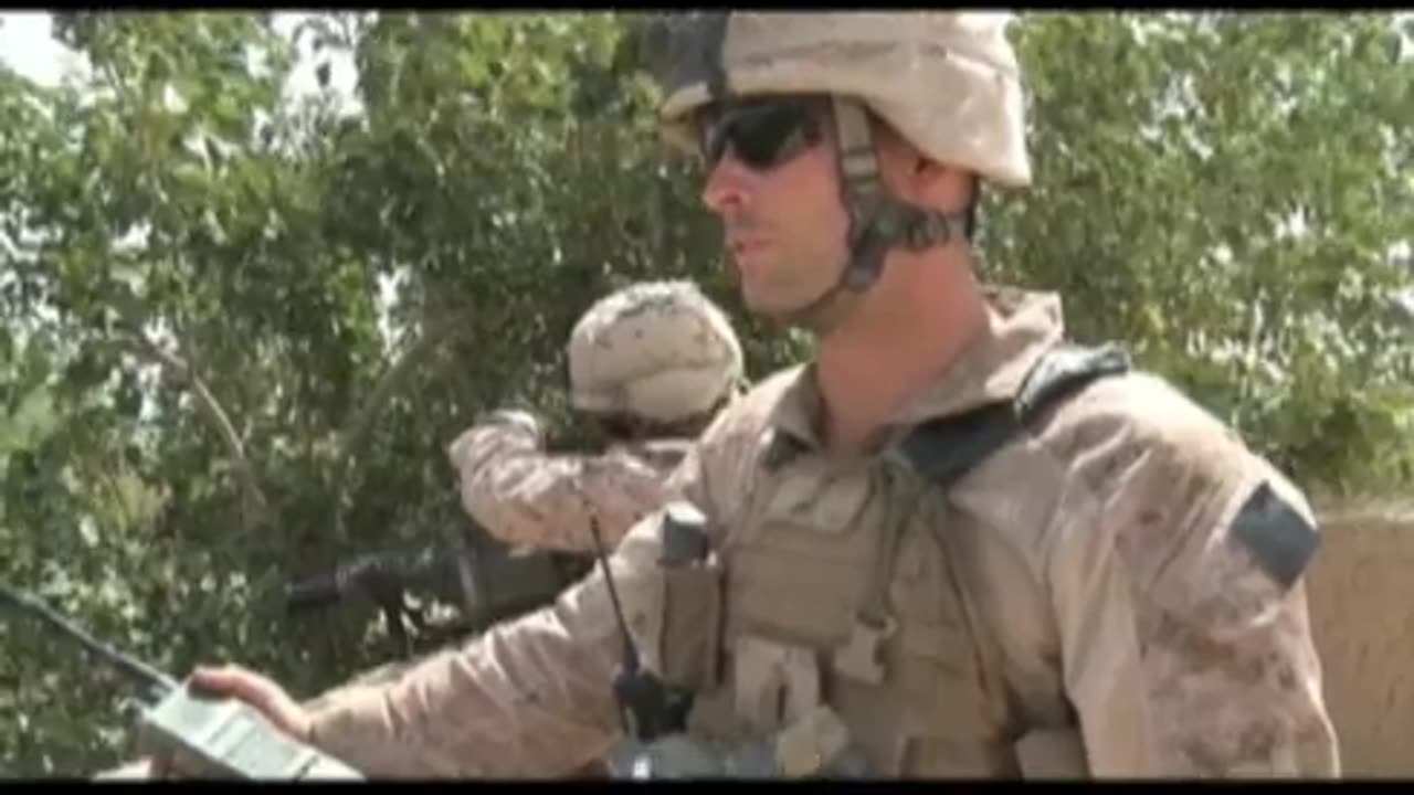 Marines look for Taliban sniper in Afghanistan