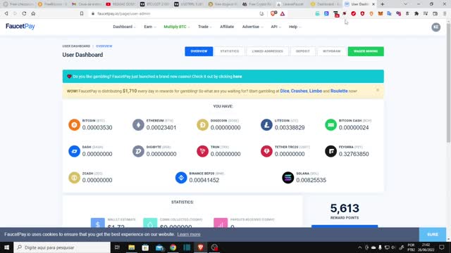 Mais um saque de LTC e DOGE será na proximo
