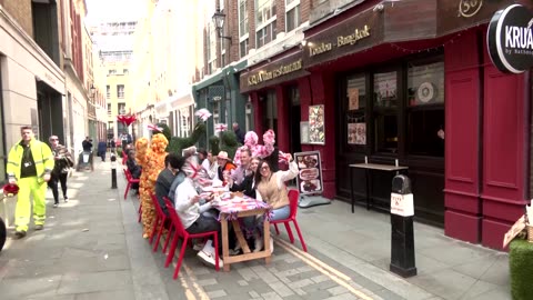 Londoners celebrate coronation with street party