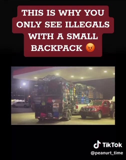 Illegals with backpacks