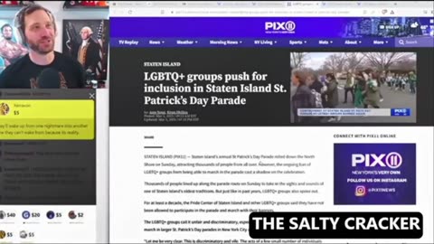 SALTY CLIP 77 DADDY ISSUES - TRANSGENDERISM - NO DRAG SHOWS AND NO GAY ST. PATTY'S DAY PARADE LSW