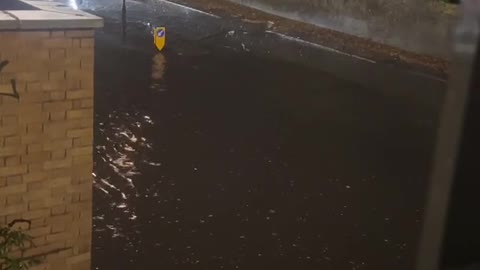 Smart Car Avoids Flooded Road