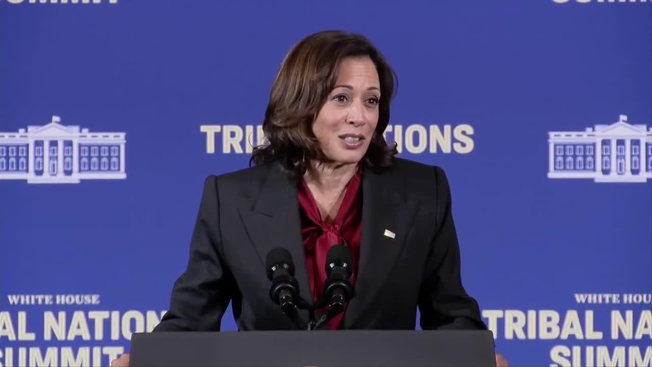 WATCH LIVE: Harris addresses White House Tribal Nations Summit in Washington, D.C.