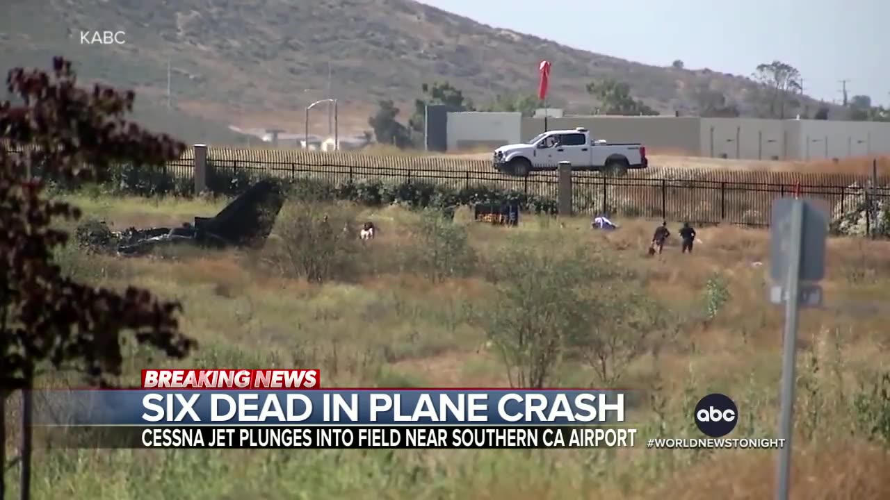 6 dead after plane crash in Southern California