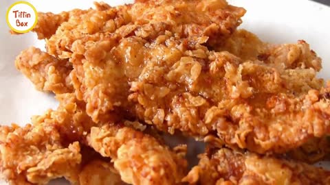 Best Crispy Chicken Fingers_Tenders_Strips_ fillets Recipe for Kids Tiffin Box _ KFC chicken fry