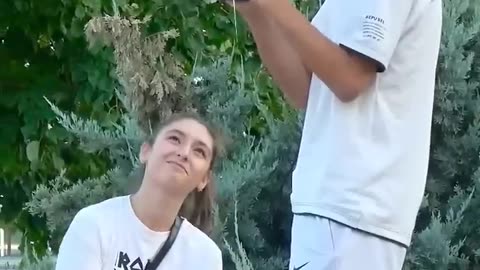 Crazy girl prank