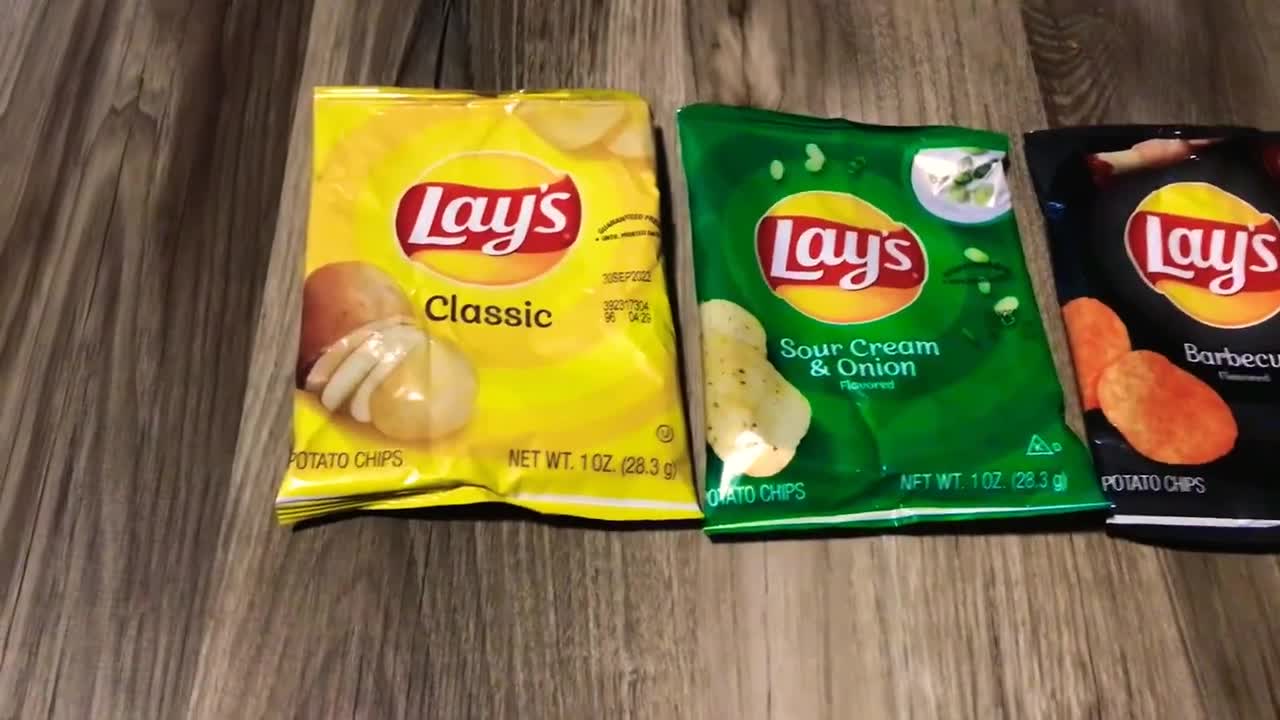 Classic Lays vs Sour Onions Lays vs Barbecue Lays