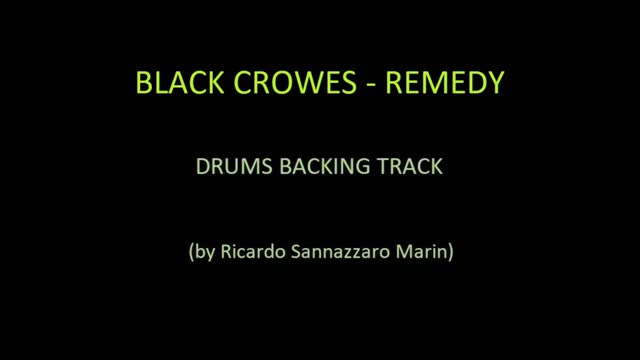 BLACK CROWES - REMEDY - DRUMS BACKING TRACK