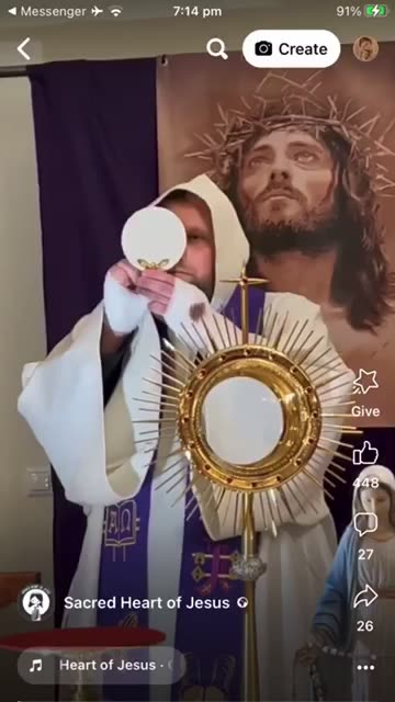 Priest with stigmata