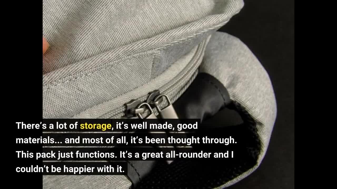 Anti Theft Travel Backpack Business School Bookbag-Overview