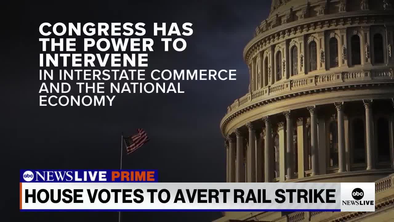 HOUSE VOTES TO AVERT RAIL STRIKE