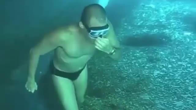 I was so shocked to walk underwater