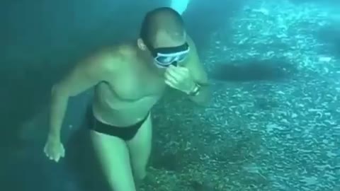 I was so shocked to walk underwater