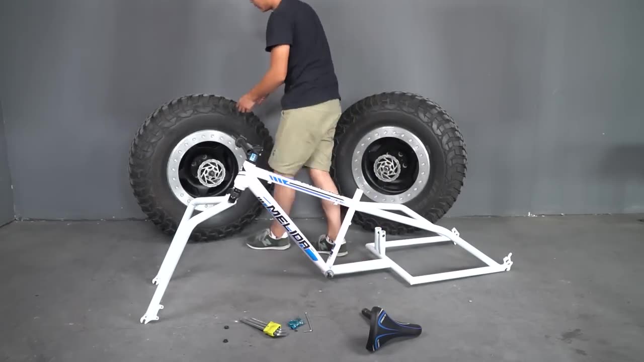 How to make a big foot bicycle