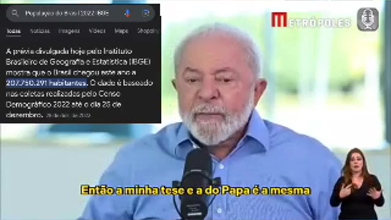 O @LulaOficial ladrão mentiroso Segundo o IBGE o Brasil têm 207 milhões de pessoas. É por isso que esse ladrão não têm mas crédito com o Brasil. Né dona @JanjaLula ? Canja e esbanja!