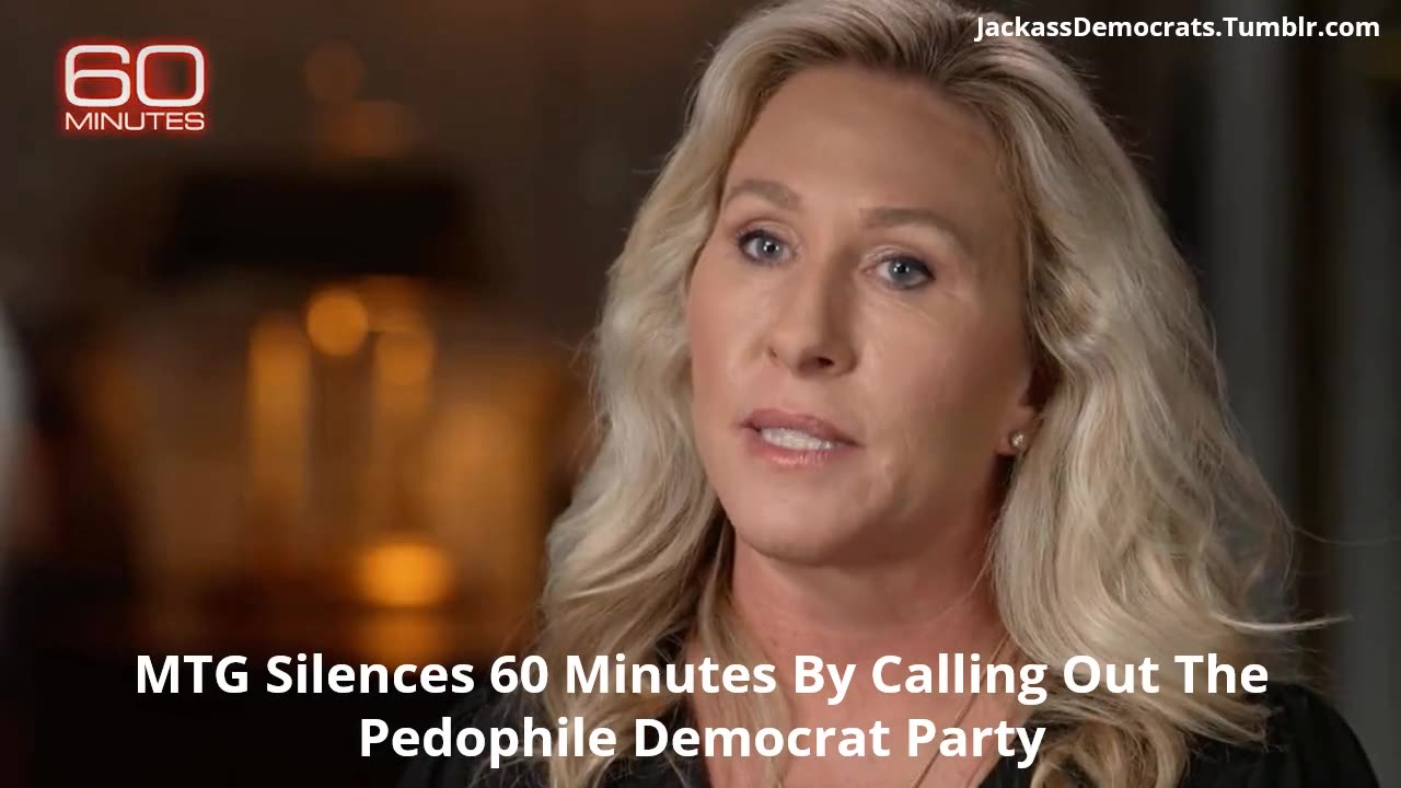 MTG Silences 60 Minutes' Lesley Stahl By Calling Out Democrats For Being Pedophiles