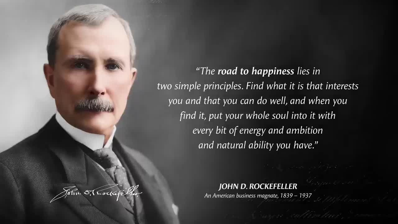 John Rockefeller's Quotes which are better known in youth to not to Regret in Old Age