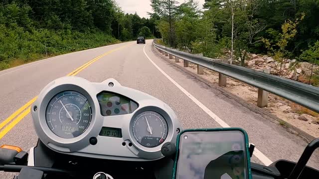 Journey to the Kancamagus on a BMWf650gs | ASMR Ride Exhaust noises only!!