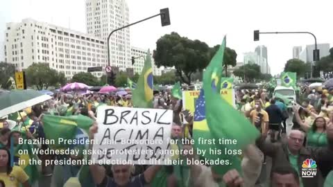 Brazil's Bolsonaro Tells Protesters To Lift Blockades