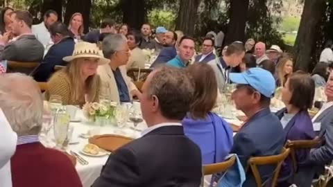 Masks and restrictions are for the people, but not for the elite during Nancy pelosi's lunch party