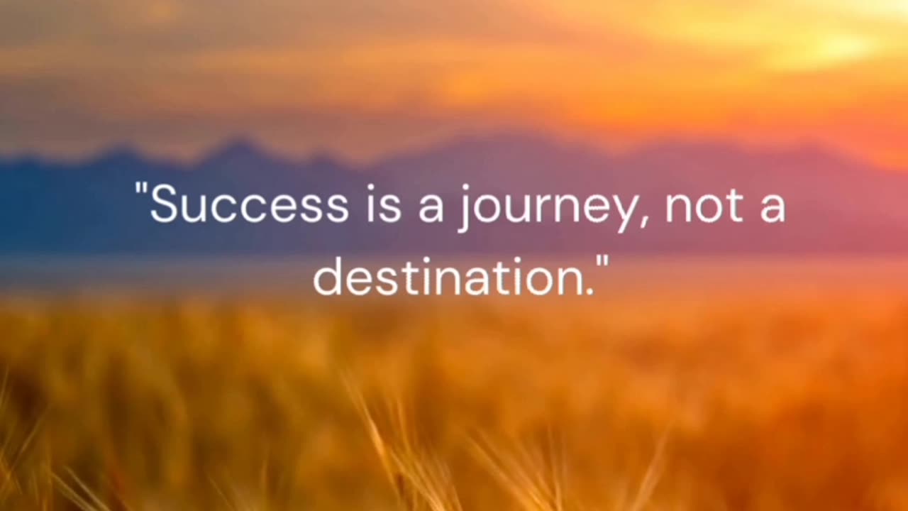 The journey towards success...