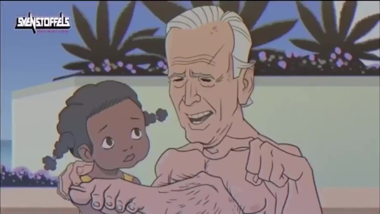 Biden "I've got hairy legs" illustrated.