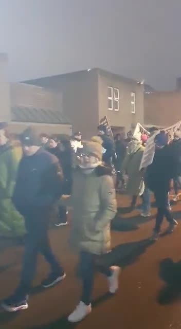 The people of East Wall are out again tonight against the orchestrated migrant invasion of Ireland.