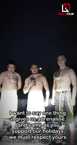 Kazakhs take a dip in the water and wish Orthodox Christains a happy Epiphany