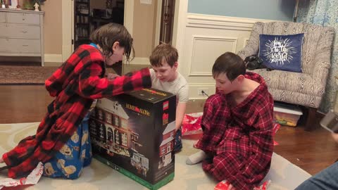 Opening early Lego gift