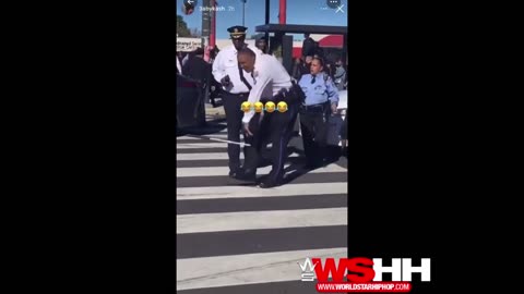Philly Police Supervisor Gets Drop Kicked In The Back From Behind By Teens.