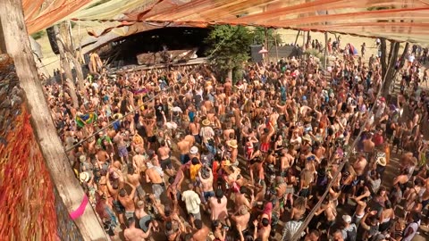 Freedom Fighters live at Ozora 2022 The end of the set from the tower
