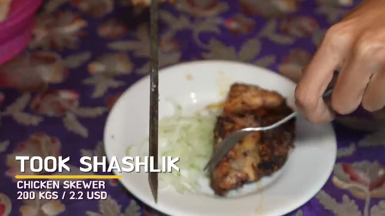 Most Exotic Street Food in Kyrgyzstan and Massive Animal Market Underground Roasted Meat