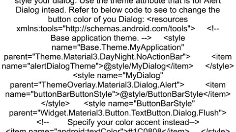 How to Enforce ColorAccent in Dialog Buttons Across Different App Themes
