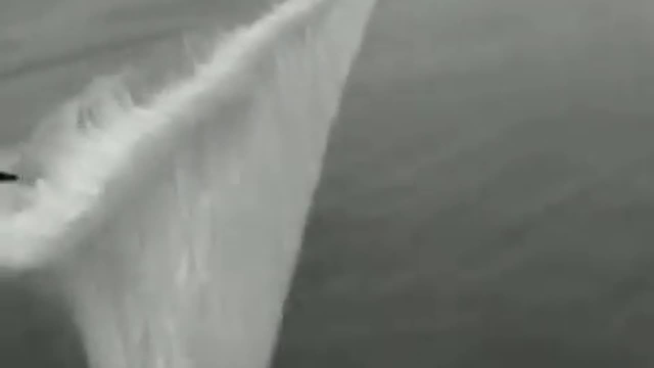 Plane Drops Smoke Curtain in Front of Navy Warship 1920s Using Titanium Tetrachloride