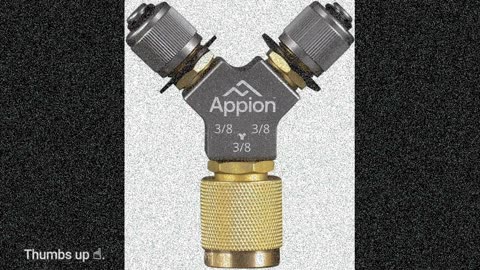 Appion 9802805 MH380006EAB 3/8" Diameter Hose, 3/8" FL to 1/4" FL Vacuum Certified Refrigerant...