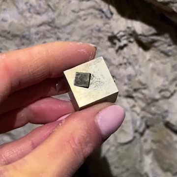 pyrite.mp4 - natural pyrite cubes Weird Golden crystals cryptid Creepy Unexplained Paranormal UFO