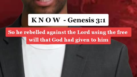 K N O W Genesis 3 : 1 (Satan)