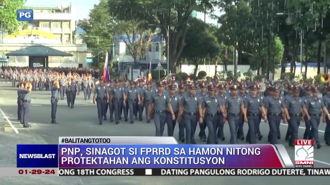 PNP, sinagot si FPRRD sa hamon nitong protektahan ang konstitusyon