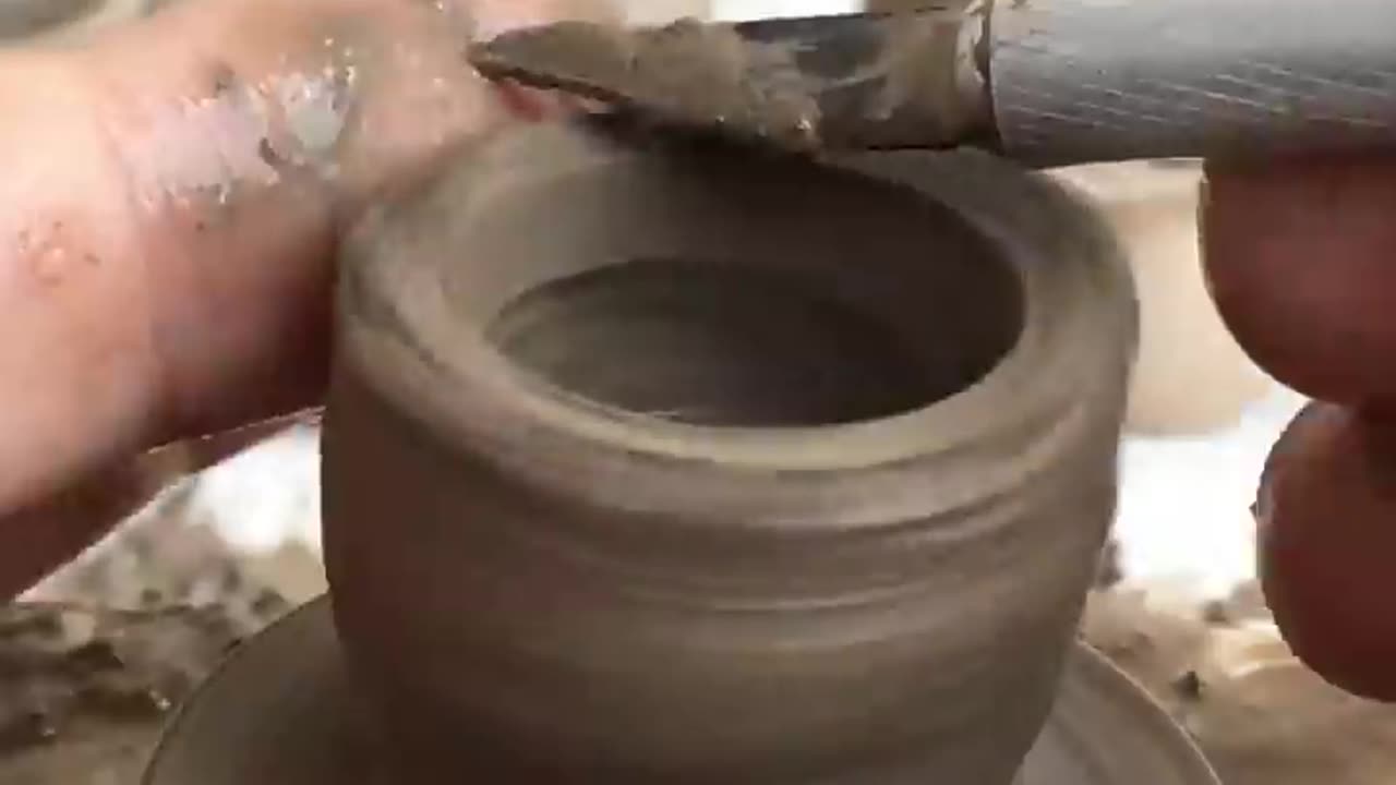 Making Clay Pot Kitchenware Pottery Art | Small Clay Pots | Toy clay