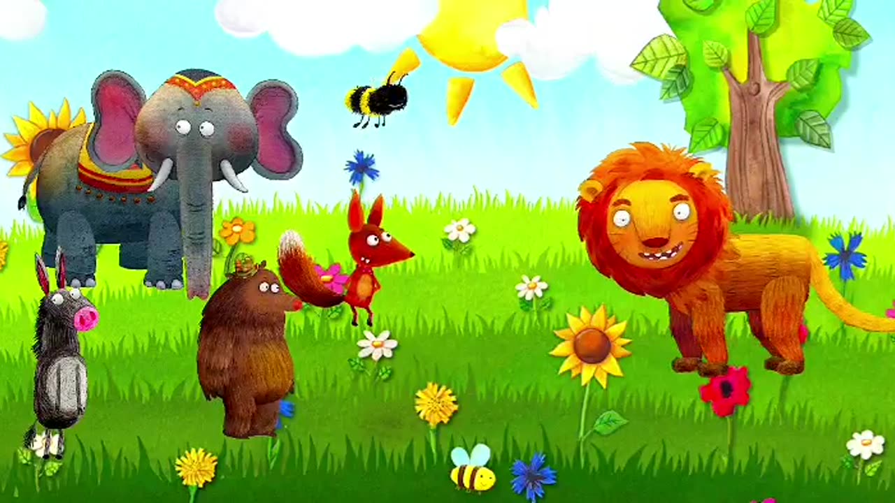 clever fox and lion [ jungle story ]