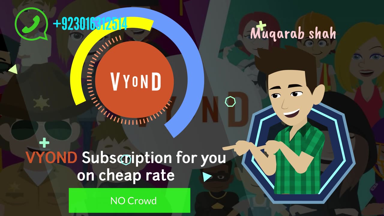 Vyond Subscription| 2d animation video| cartoon animation|