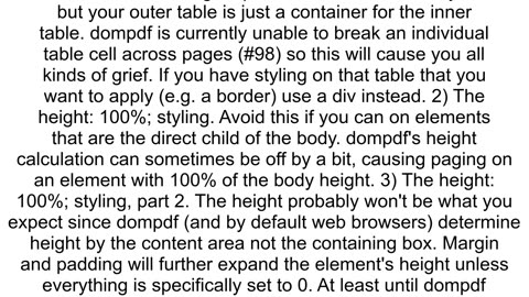 DOMPDF creating blank page at the start of document in laravel