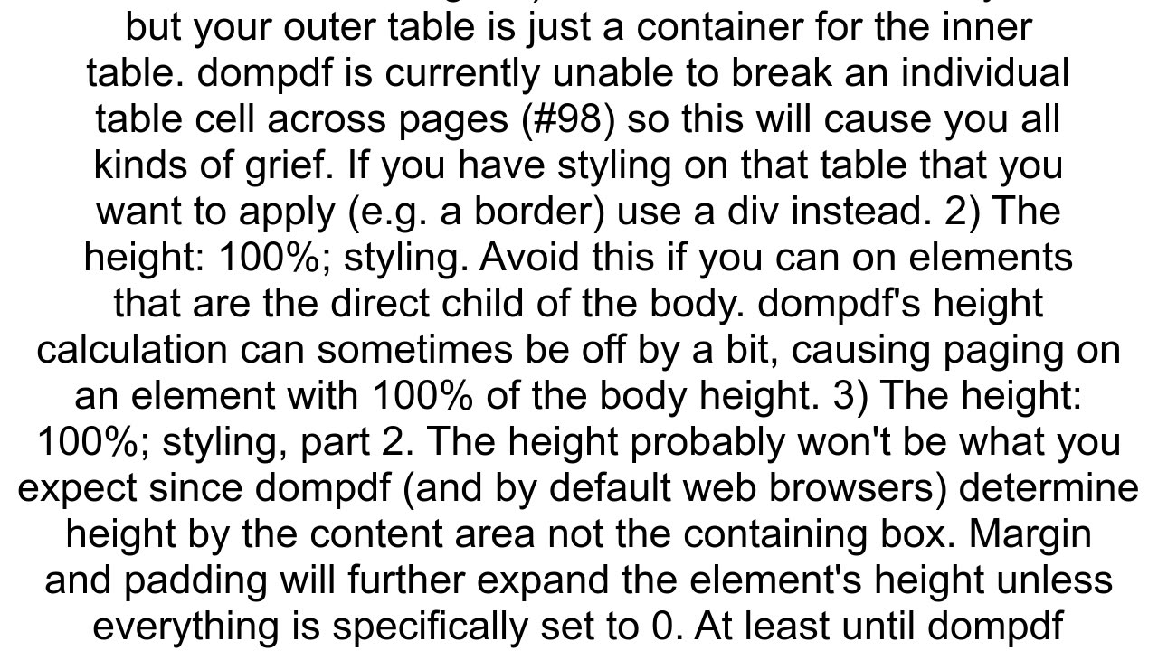 DOMPDF creating blank page at the start of document in laravel