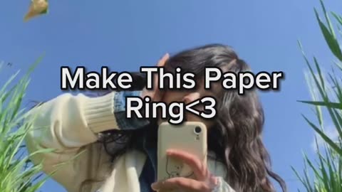 Paper ring making