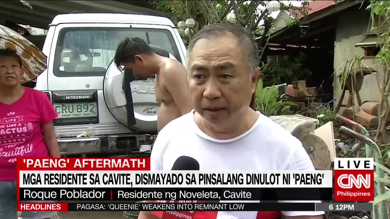 Mga residente sa Cavite, dismayado sa pinsalang dinulot ni 'Paeng'