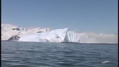 Rolling Iceberg in Antarctica